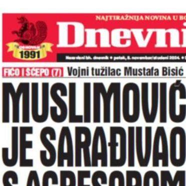 U današnjem "Dnevnom avazu" čitajte kako je Muslimović sarađivao s agresorom