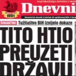 U današnjem "Dnevnom avazu" čitajte: Tito htio preuzeti državu