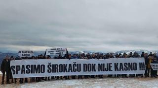 Održani protesti na području općine Istočni Stari Grad: Spasimo Širokaču dok nije kasno