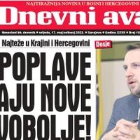 Danas u "Dnevnom avazu" čitajte: Poplave zadaju nove glavobolje