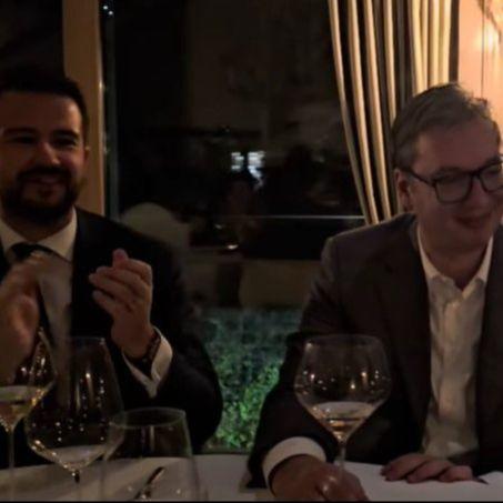 Video / Milatović, Vučić i Kovačevski zapjevali hit Harisa Džinovića: "Dajte vina, hoću lom"