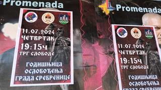 Sramotni plakati osvanuli u Srbiji: "11. juli, godišnjica oslobađanja Srebrenice"