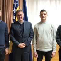 Zvizdić s predstavnicima Udruženja studenata FPN-a Univerziteta u Sarajevu