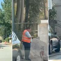 Video / Iskopali cestu i ostavili, radnici piju kafu, voda šiklja niz ulicu