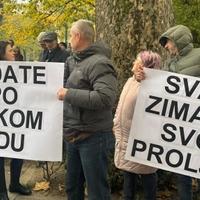 Protesti ispred Vlade KS: Građani Vogošće bez grijanja