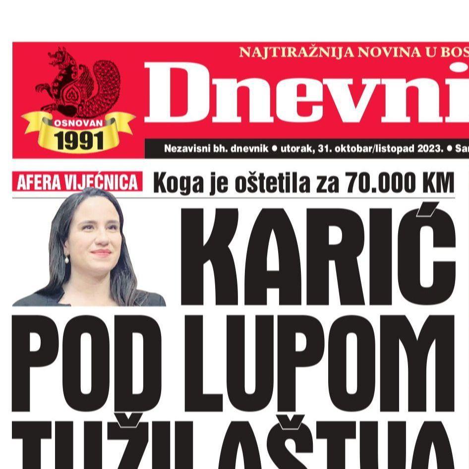 U današnjem „Dnevnom avazu“ čitajte: Karić pod lupom Tužilaštva