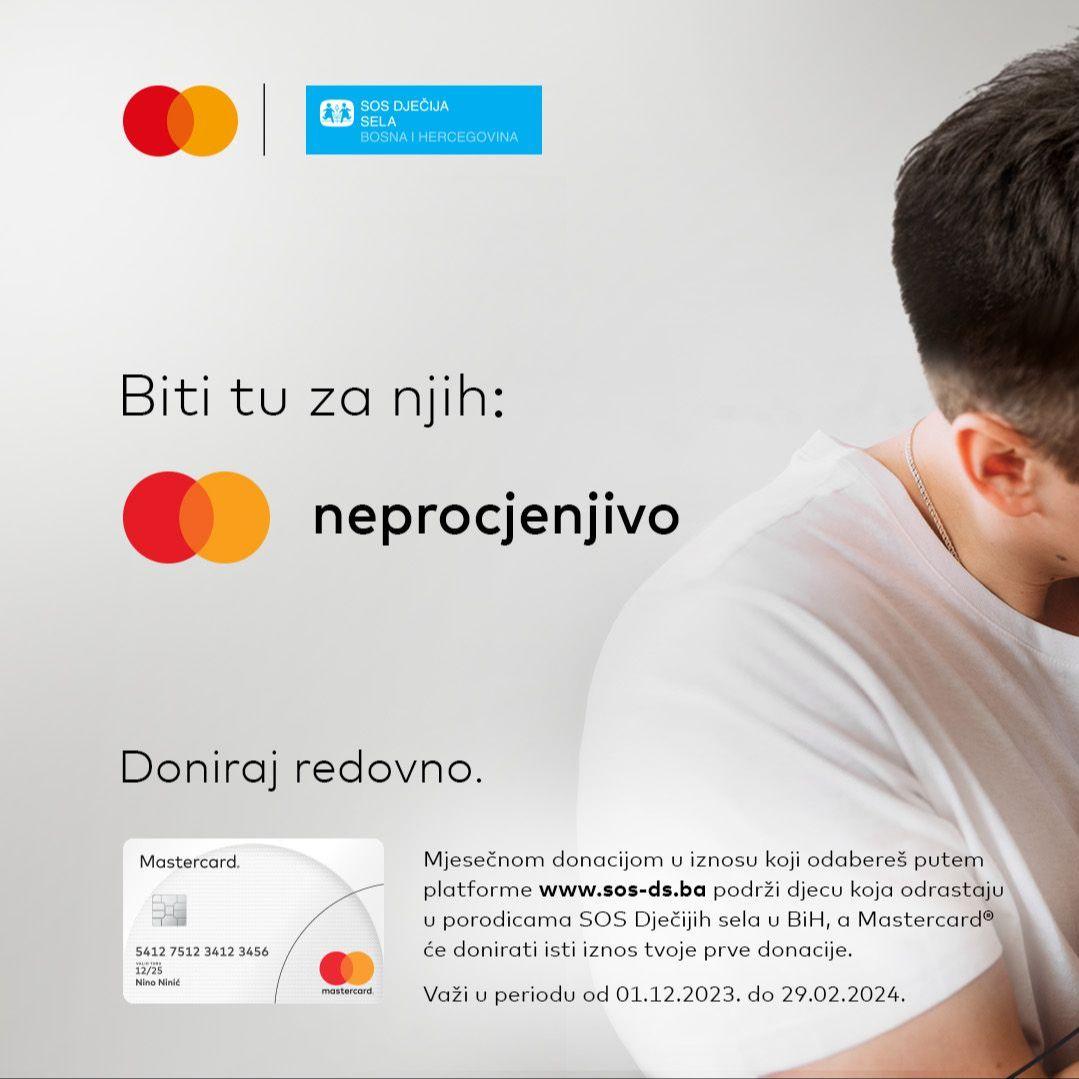 Mastercard i ove godine odlučio biti tu za djecu iz SOS Dječijih sela u BiH