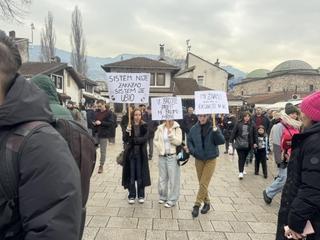 Srednjoškolke na protestima u Sarajevu: Tražimo pravdu za sve