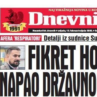 U današnjem "Dnevnom avazu" čitajte detalje iz sudnice Suda BiH: Fikret Hodžić napao državnog tužioca