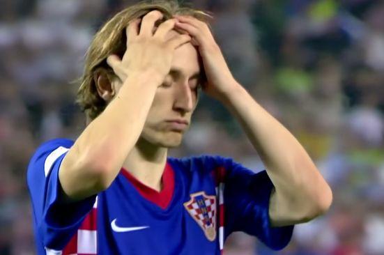 Modrić nakon promašenog penala na Euru 2008. godine - Avaz