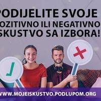 Koalicija "Pod lupom" pozvala građane da podijele pozitivna ili negativna iskustva sa izbora