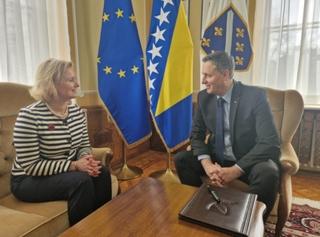 Bećirović se sastao sa ambasadoricom Belgije u BiH 