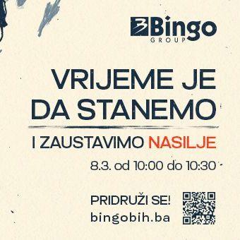 Iz Binga najavljuju: 8.3. naših 230 trgovina će, od 10:00 do 10:30,  stati sa radom 