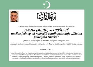 Preminuo Damir Sporišević, nosilac "Zlatne policijske značke"