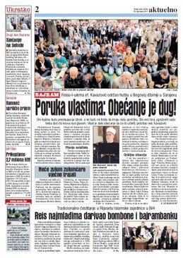 Bajramska hutba reisa Kavazovića 2014. godine - Avaz