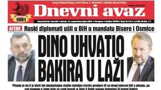 Danas u "Dnevnom avazu" čitajte: Dino uhvatio Bakira u laži