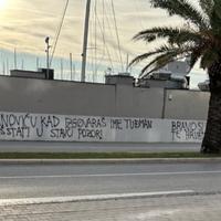 U Splitu osvanuli grafiti upućeni Zoranu Milanoviću: "Udbašu, najavi se kad dolaziš"