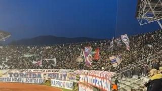 Video / Torcida u transu: Navijači Hajduka napravili šou na Poljudu