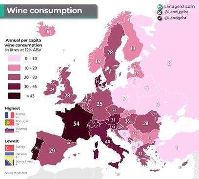 Mapa vino - Avaz