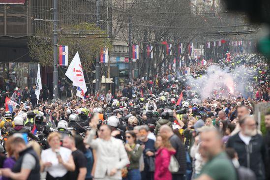 Beograd protesti - Avaz