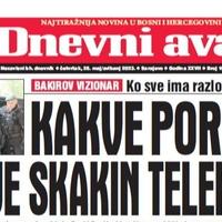 U današnjem "Dnevnom avazu" čitajte: Kakve poruke krije Skakin telefon?