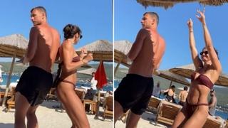 Edin i Amra Džeko snimljeni kako plešu na plaži u Dubrovniku: "Mladi i ludi"