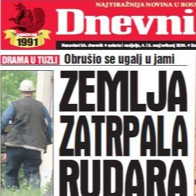 U dvobroju "Dnevnog avaza" čitajte: Zemlja zatrpala rudara