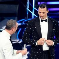 Video / Ibrahimović ponovo napravio šou: Izašao na scenu Sanrema uz hit Lepe Brene