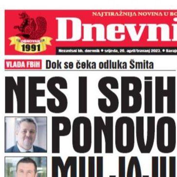 U današnjem "Dnevnom avazu" čitajte: NES i SBiH ponovo muljaju