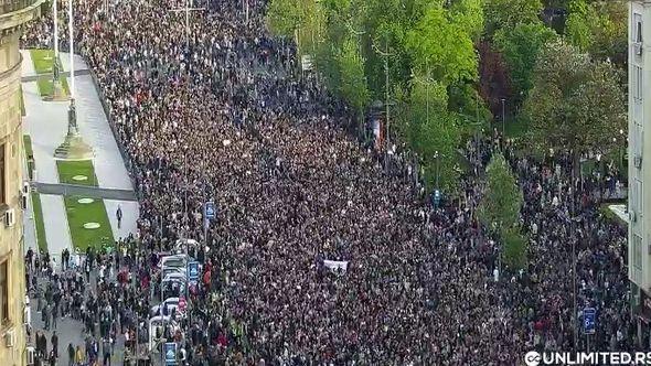 Protest opozicije u Beogradu - Avaz