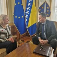 Bećirović se sastao sa ambasadoricom Belgije u BiH 